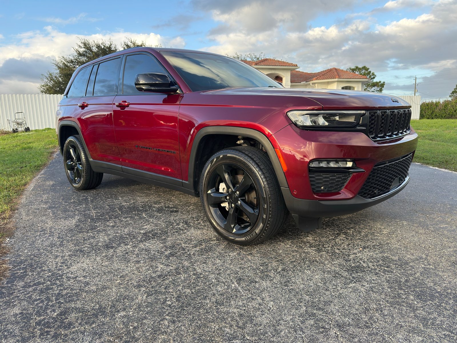 Jeep Grand Cherokee after a full exterior detail in Naples, Florida
